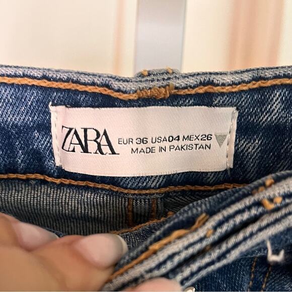Zara Womens High Rise Skinny Ankle Jeans Size 4 - Picture 6 of 8
